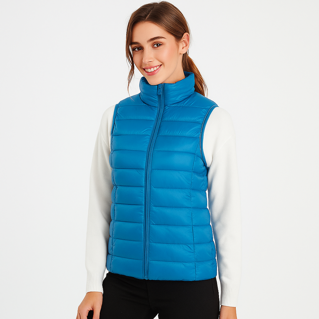 Street Wave Lightweight Quilted Vest For Women With Soft Insulation And Cozy Warmth