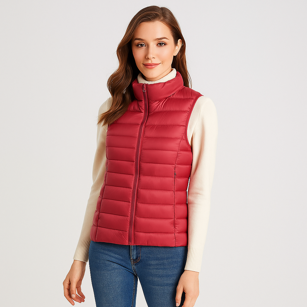 Street Wave Lightweight Quilted Vest For Women With Soft Insulation And Cozy Warmth