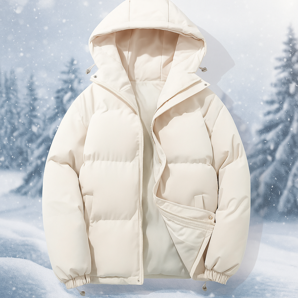 Street-wave Stilla Short Puffer Hooded Jacket For Women Warm Lightweight Windproof
