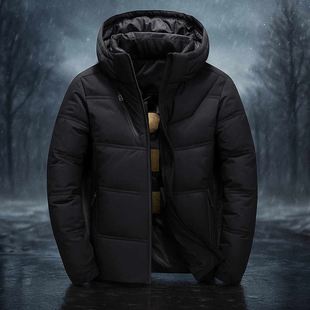 Street Wave Padded Hooded Jacket With Urban Design Insulated For City Style Urban Streetwear Fans