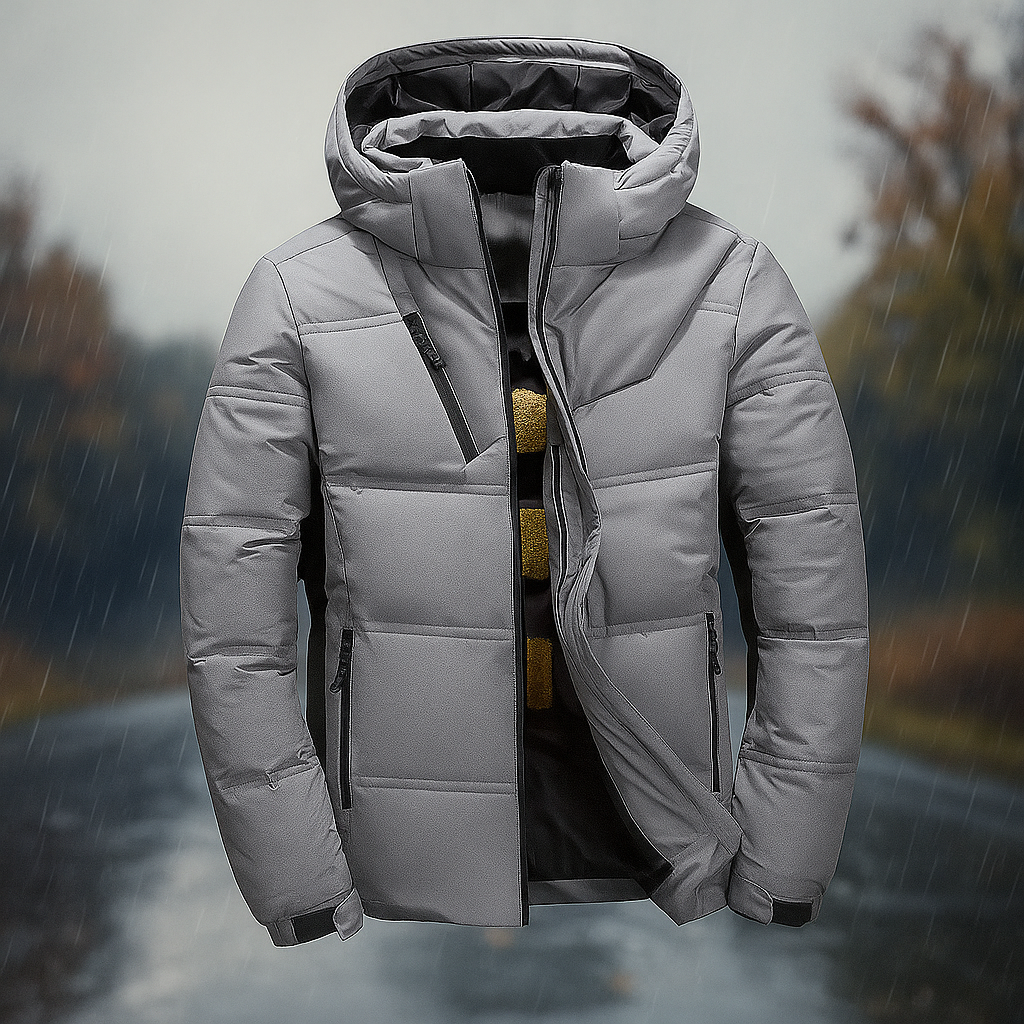 Street Wave Padded Hooded Jacket With Urban Design Insulated For City Style Urban Streetwear Fans