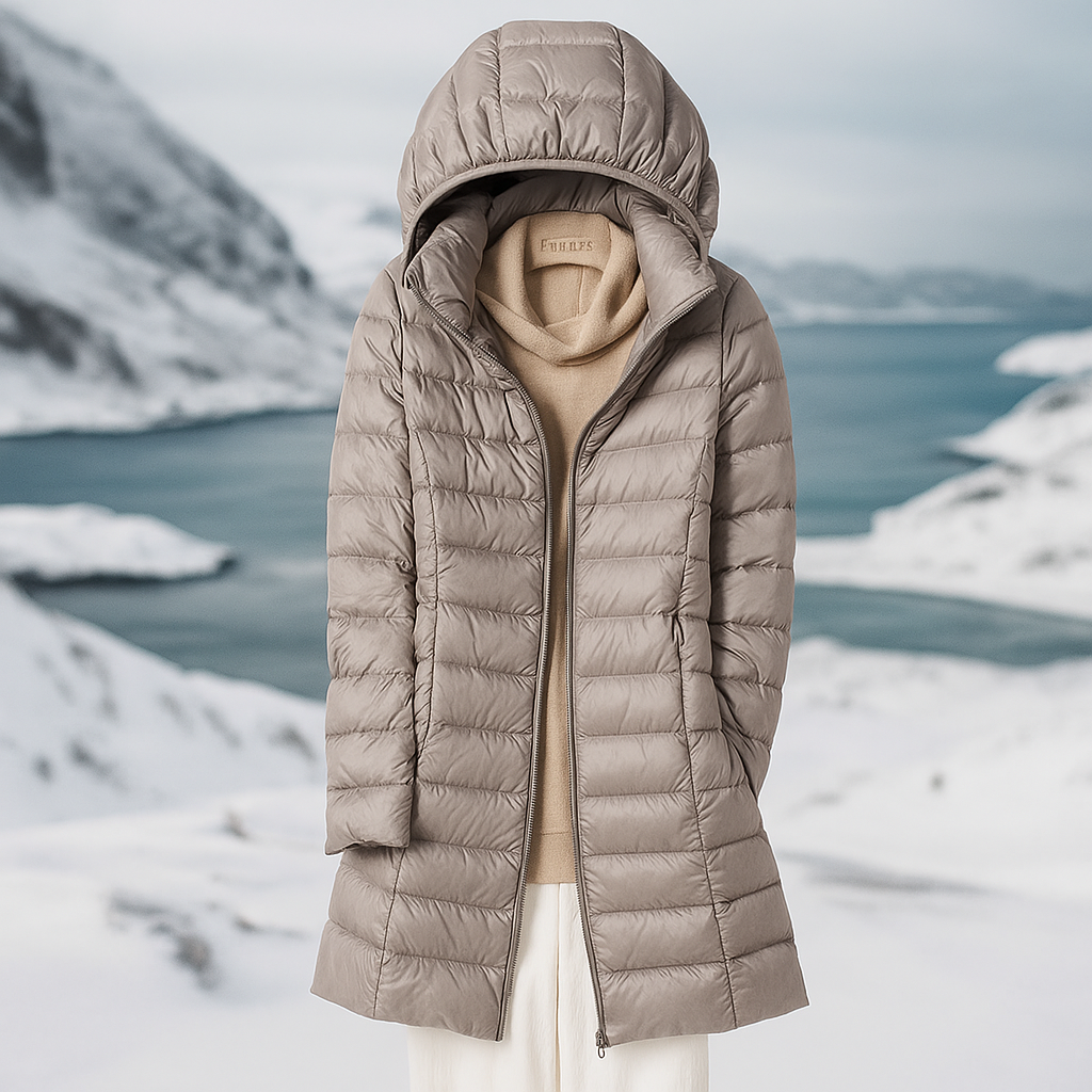 Street-wave Women's Hooded Quilted Puffer Coat Marenne for Winter Warmth and Timeless Style