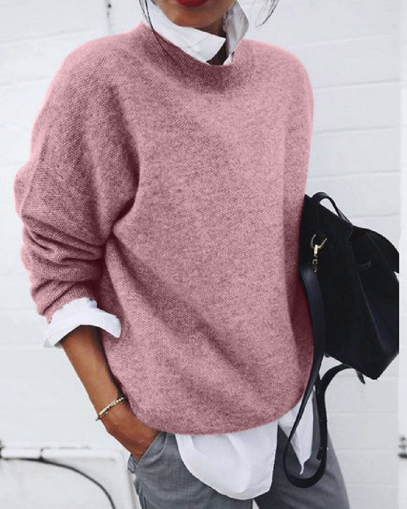 Street-Wave Soft And Comfy Pullover For Women Warm Cozy Knitwear Ideal Everyday Comfort