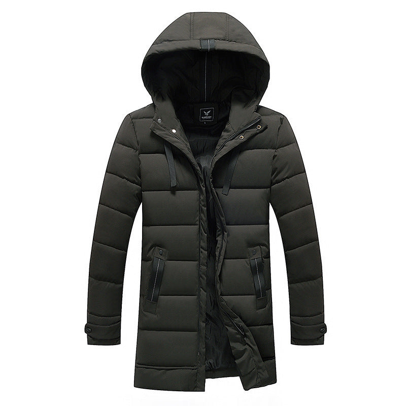 Puffer Jacket For Women Street Wave Long Hooded Quilted Coat With Practical Pockets Warmth