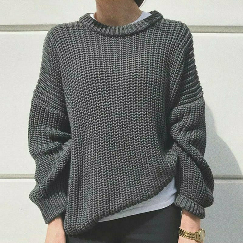 Streetwave Women Chunky Knit Pullover Soft Cotton Polyester Blend All Season Comfort Premium Craftsmanship