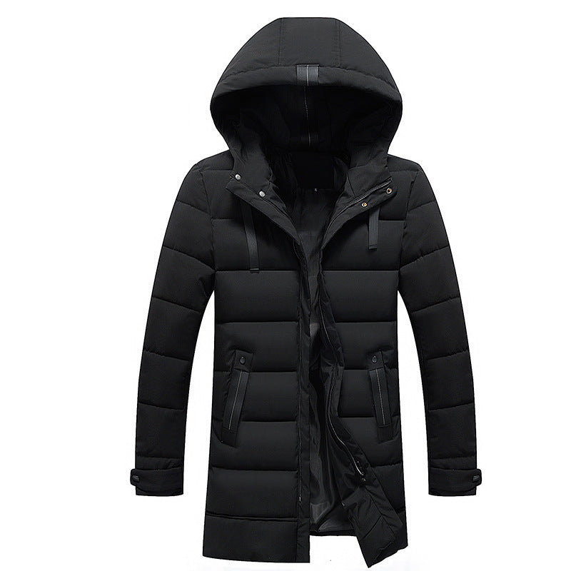 Puffer Jacket For Women Street Wave Long Hooded Quilted Coat With Practical Pockets Warmth