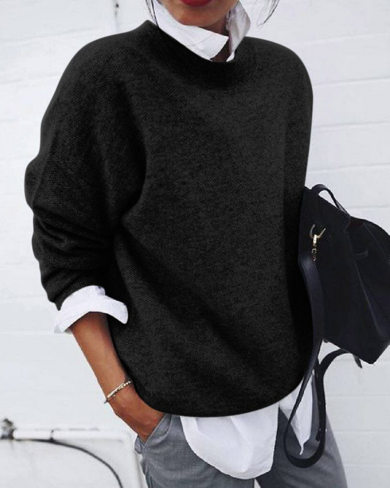 Street-Wave Soft And Comfy Pullover For Women Warm Cozy Knitwear Ideal Everyday Comfort