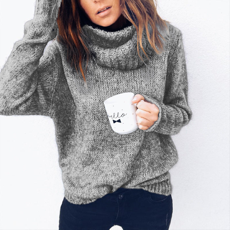 Streetwave Women's Cozy Turtleneck Sweater Soft Knit Comfort For Cold Days Layering Favorite