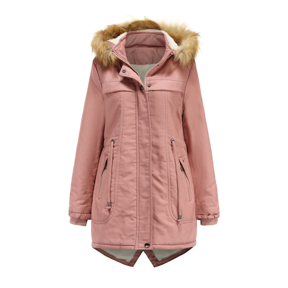 Street Wave Womens Winter Parka With Removable Hood And Faux Fur Trim Water Repellent