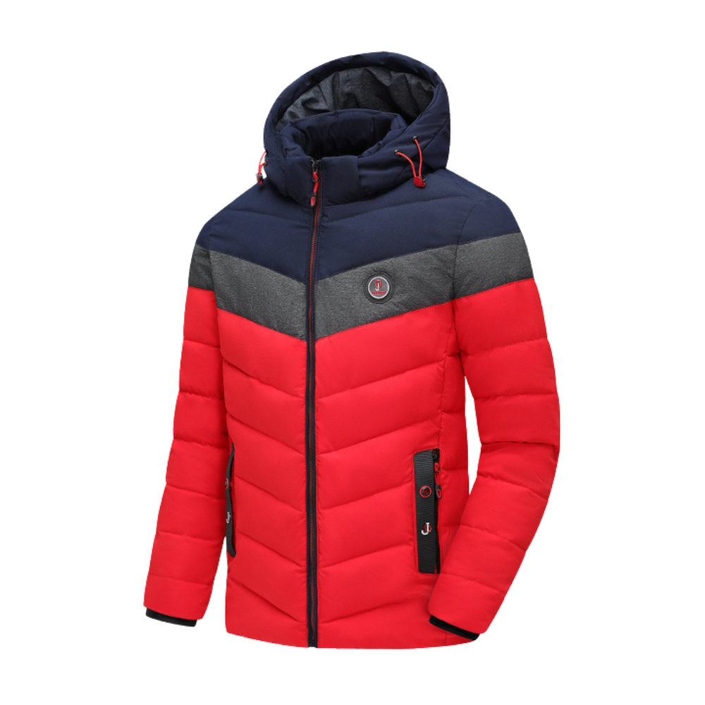 Street-Wave Waterproof Winter Parka For Men With Hood Insulated Windproof Coat Ideal Everyday Outdoor Wear