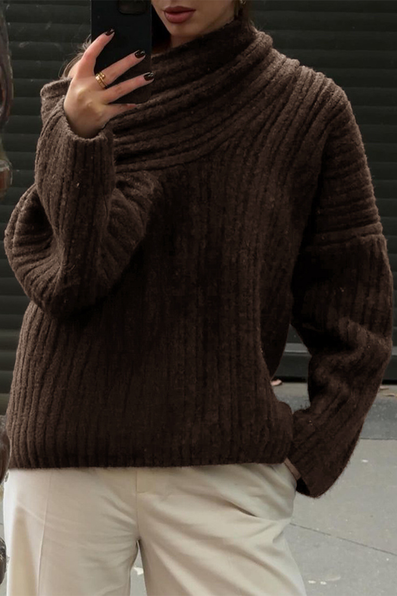 Street-wave Chunky Knit Winter Sweatshirt For Women With Cozy Comfort And Premium Warmth
