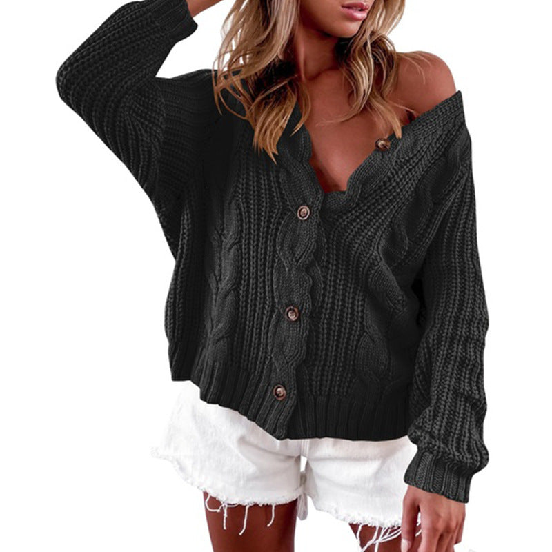 Street-Wave Women Oversize Knit Cardigan Soft Cotton Cozy Casual Wear Everyday Comfort