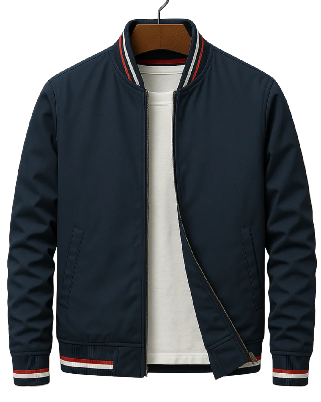 Street-Wave Bomber Jacket With Elegant Tailored Fit For Urban Fashion Fans And Evening Style