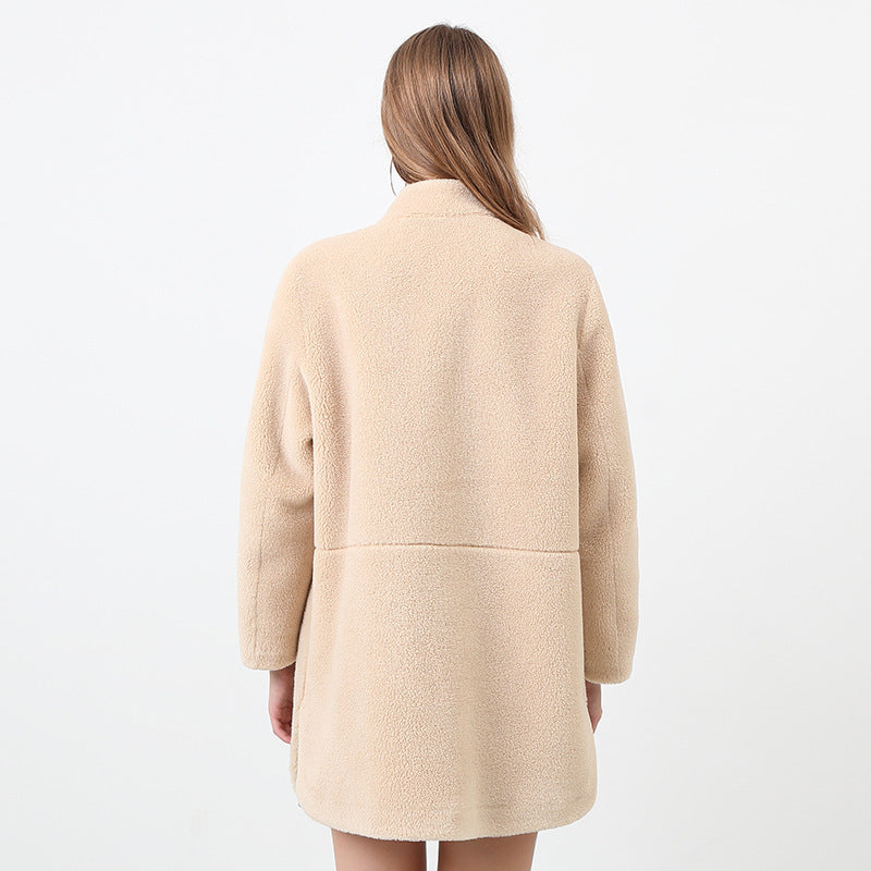 Fluffy Fleece Jacket For Women By Streetwave With Elegant Fit And Practical Pockets