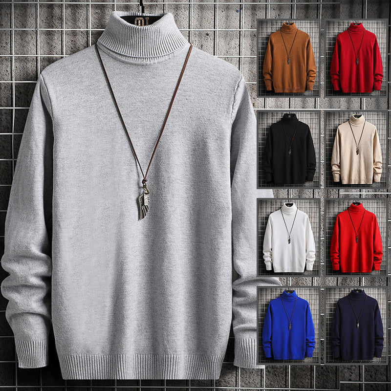 Street-wave Men's Turtleneck Sweater In Premium Knitwear With Casual Fit For Everyday Or Special Occasions