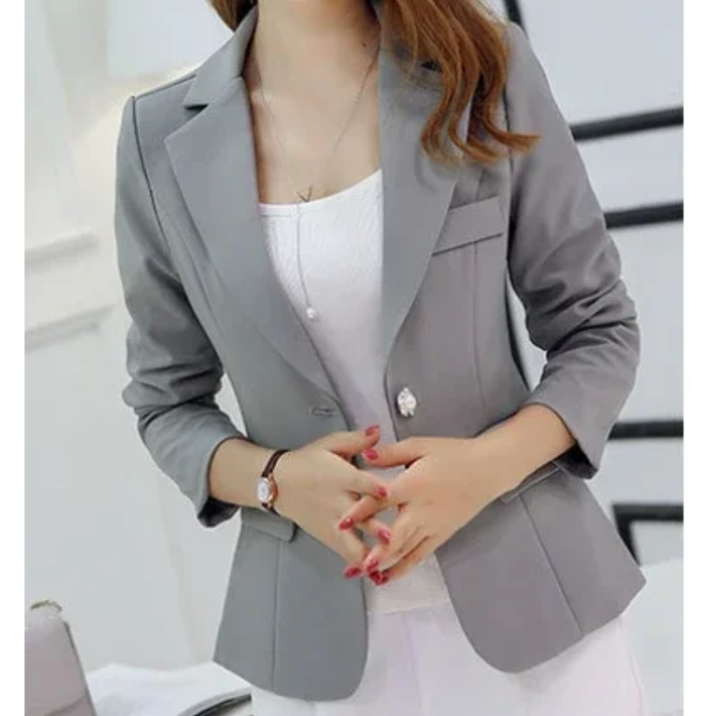 Street-Wave Clara Women's Tailored Slim Fit Office Blazer For Professionals