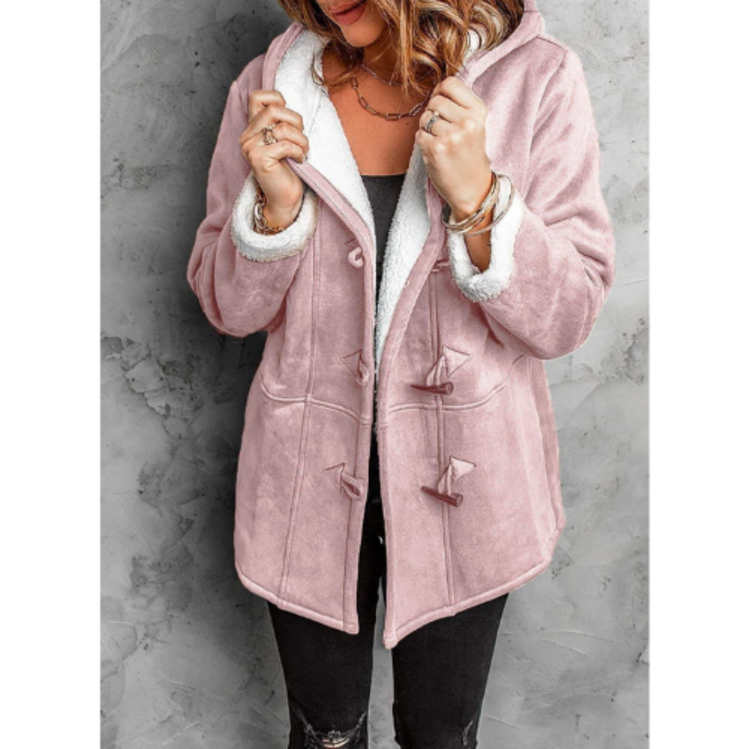 Street-Wave Womens Hooded Winter Jacket Cozy Warmth Versatile Everyday Wear With Practical Hood