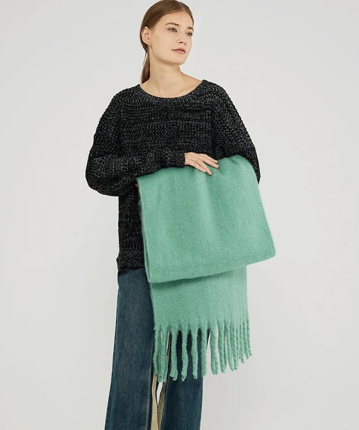 Street Wave Warm Pastel Scarf Collection For Women Soft Cozy Winter Accessory Versatile