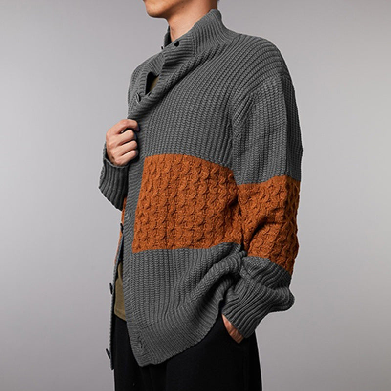 Men's Knit Cardigan Street-wave Modern Design Breathable Comfort For Men Everyday Casual Layering Essential