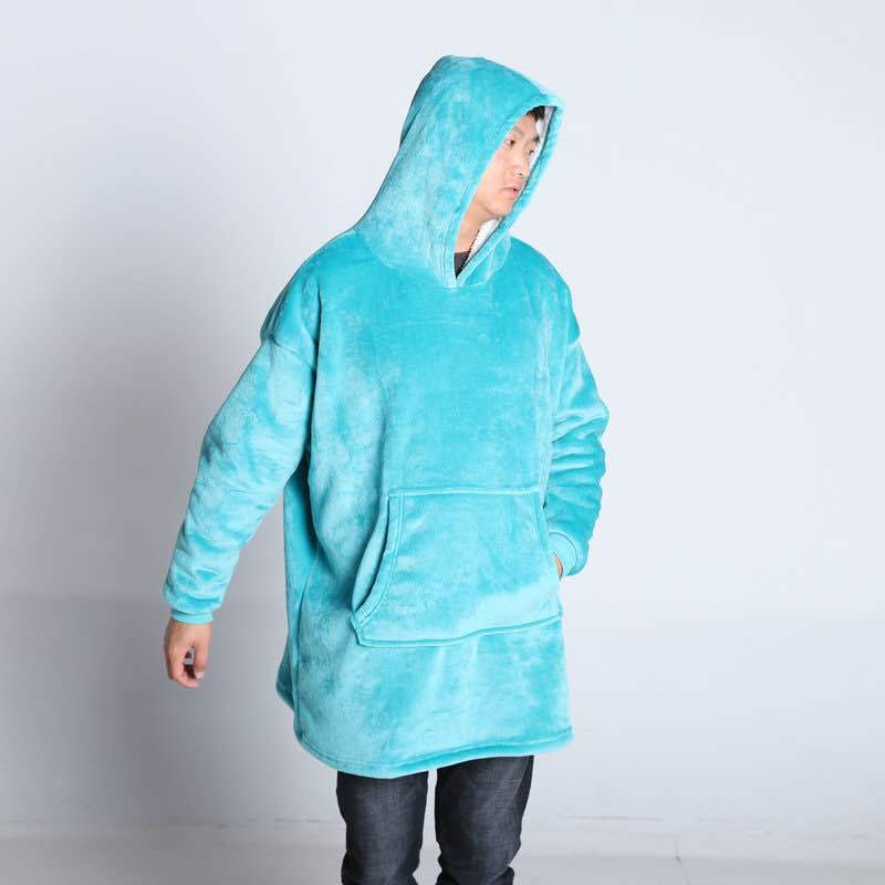 Street-Wave Women's Oversized Fleece Hoodie Blanket With Pockets Cozy Comfort For Lounge