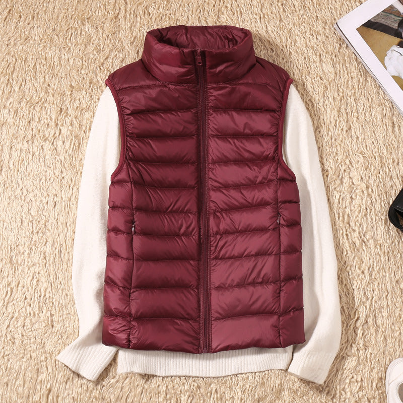 JULIE Cardigan Lightweight Cotton Puffer for Women - Warm Windproof Insulated Layer by Street-wave
