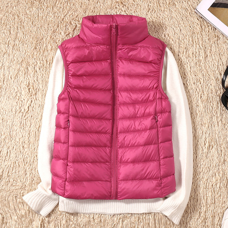 JULIE Cardigan Lightweight Cotton Puffer for Women - Warm Windproof Insulated Layer by Street-wave