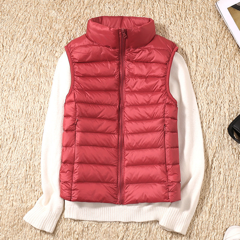 JULIE Cardigan Lightweight Cotton Puffer for Women - Warm Windproof Insulated Layer by Street-wave