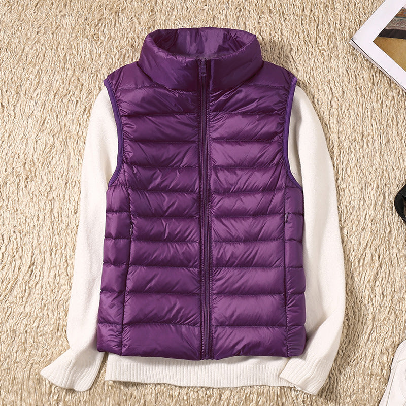 JULIE Cardigan Lightweight Cotton Puffer for Women - Warm Windproof Insulated Layer by Street-wave