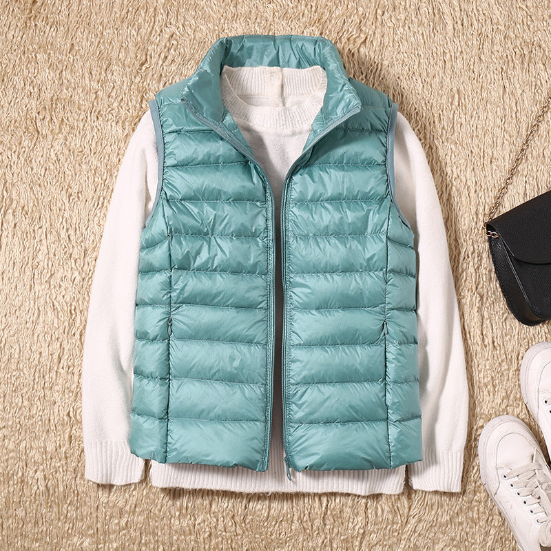 JULIE Cardigan Lightweight Cotton Puffer for Women - Warm Windproof Insulated Layer by Street-wave