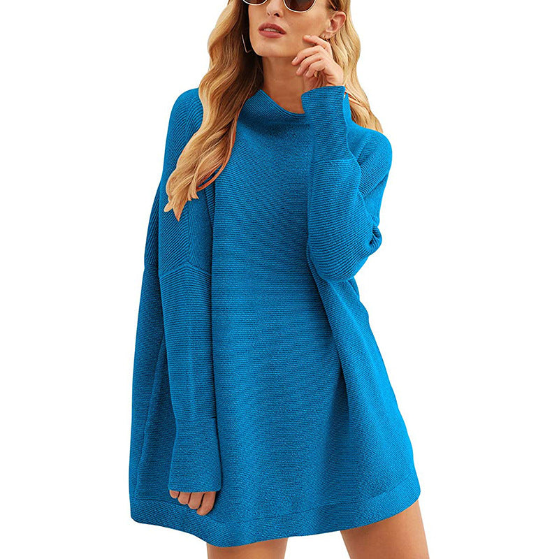 Street-wave Womens Oversized Knit Sweater With Dropped Shoulders Cozy Soft Breathable Knit For Everyday Style