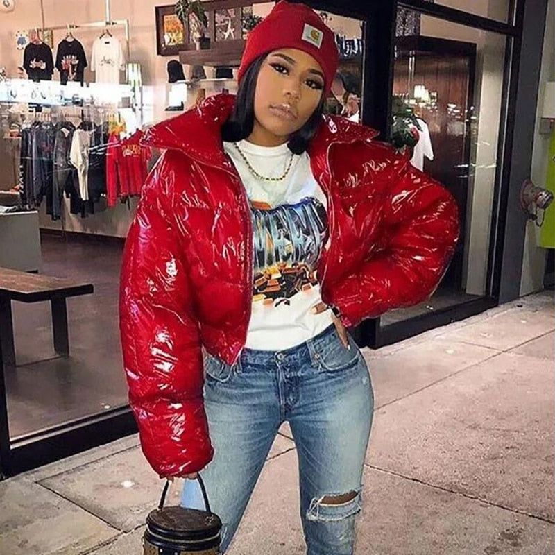 Street Wave Leather Down Jacket For Women Premium Warmth And Chic Style Genuine Leather