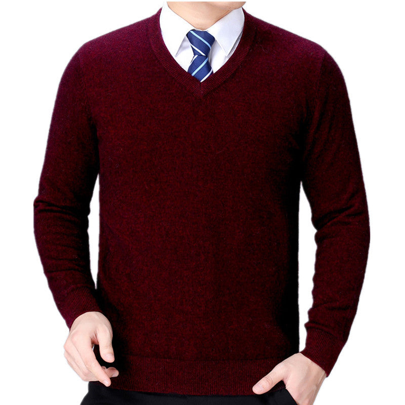 Street Wave Mens Vneck Knit Sweater With Premium Soft Cotton Blend Comfort For Everyday Wear