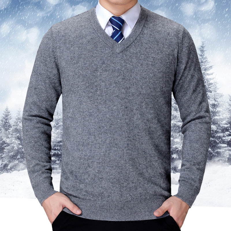 Street Wave Mens Vneck Knit Sweater With Premium Soft Cotton Blend Comfort For Everyday Wear