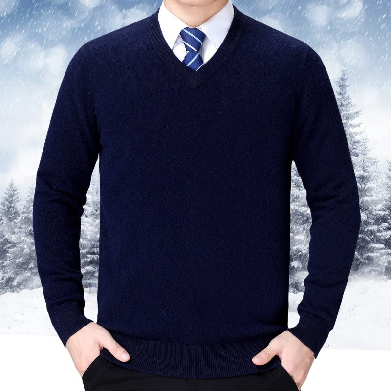 Street Wave Mens Vneck Knit Sweater With Premium Soft Cotton Blend Comfort For Everyday Wear