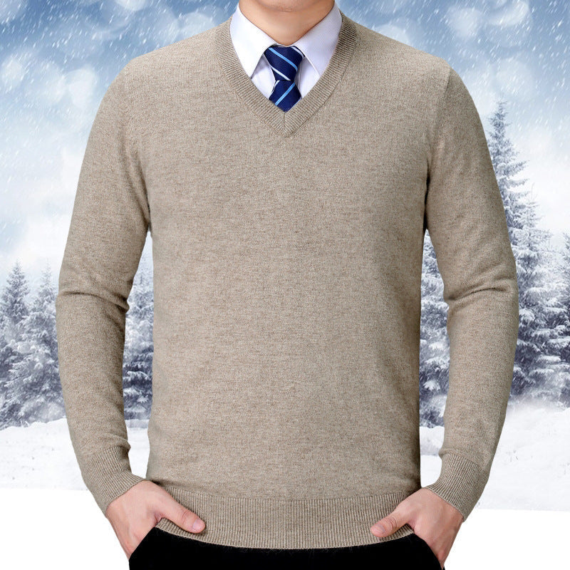 Street Wave Mens Vneck Knit Sweater With Premium Soft Cotton Blend Comfort For Everyday Wear