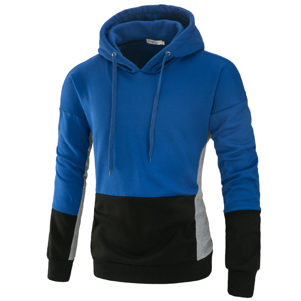 Mens Hoodie Color Block Streetwave Cozy Cotton Pullover For Men Comfortable Modern Fit