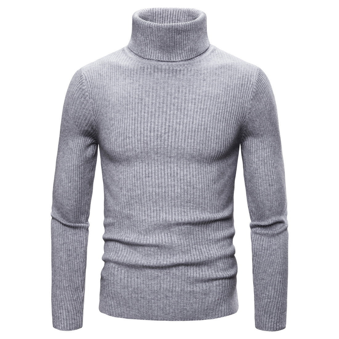 Street Wave Mens Turtleneck Sweater Premium Knit Warm Cozy Comfort For Modern Men