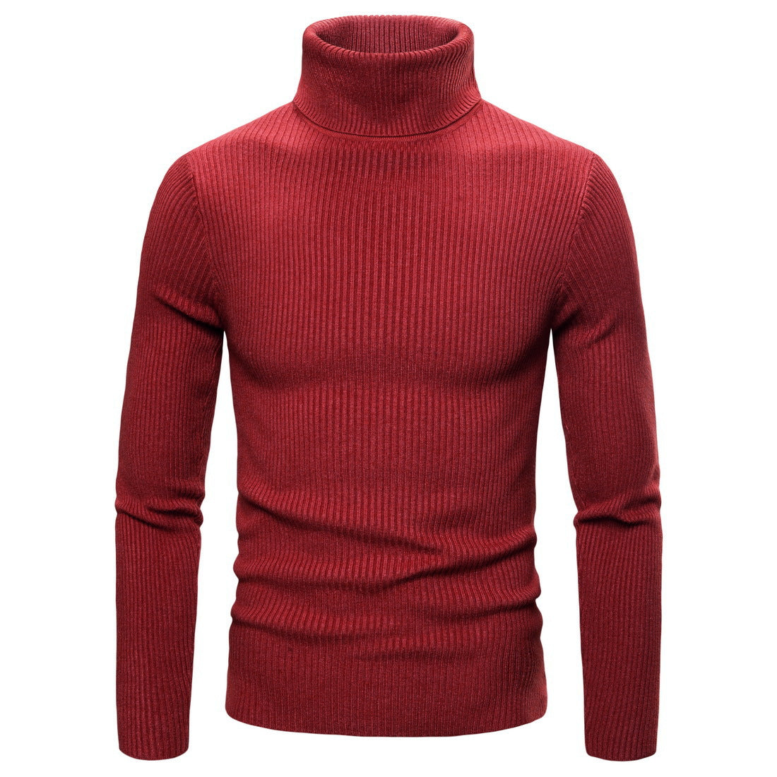 Street Wave Mens Turtleneck Sweater Premium Knit Warm Cozy Comfort For Modern Men