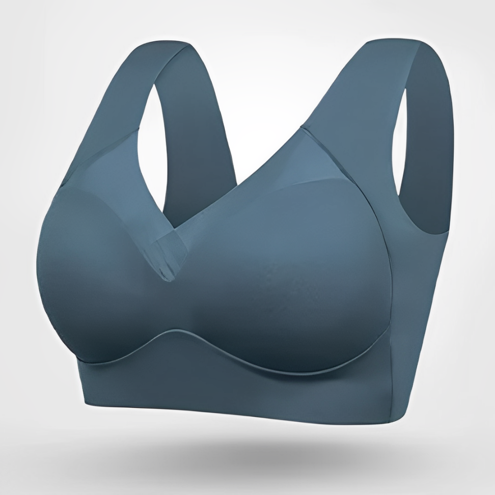 Women's Seamless Bra with Stretch Fabric and Adjustable Straps