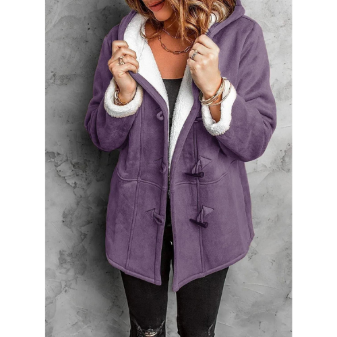 Street-Wave Womens Hooded Winter Jacket Cozy Warmth Versatile Everyday Wear With Practical Hood