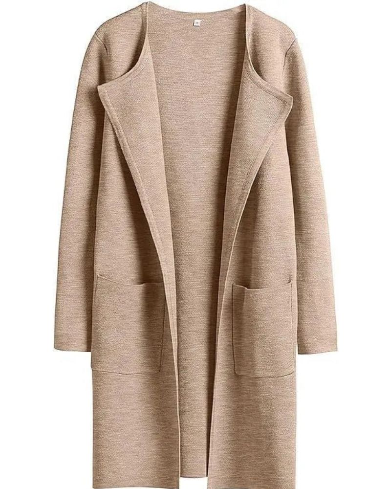 Street Wave Elegant Overcoat For Women Soft Cozy Winter Coat With Modern Fit And Silky Lining