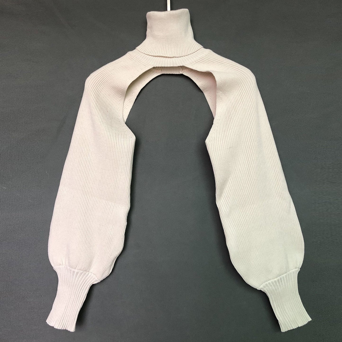 Womens Knit Top With Innovative Cut High Collar Streetwave Fashion For Trendsetters