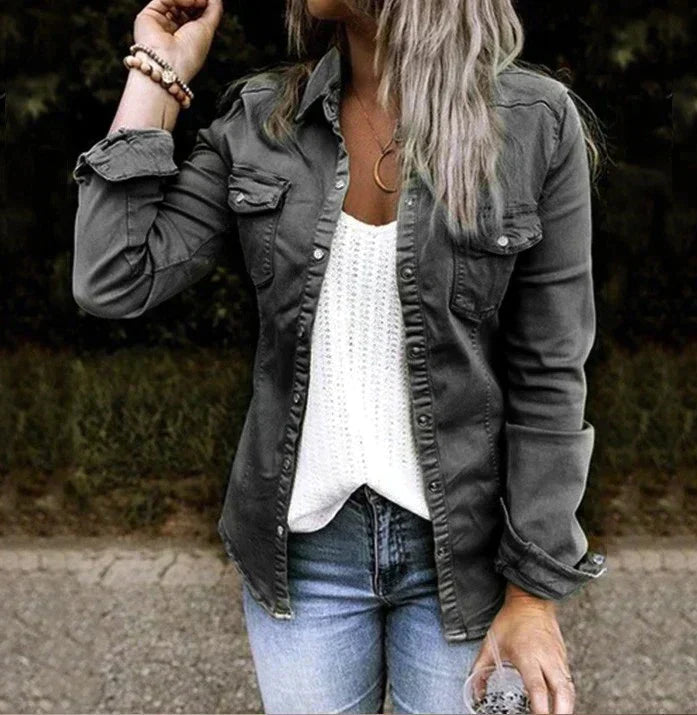 Street-wave Denim Soft Jacket For Men Soft Comfort And Casual Chic Everyday Wear