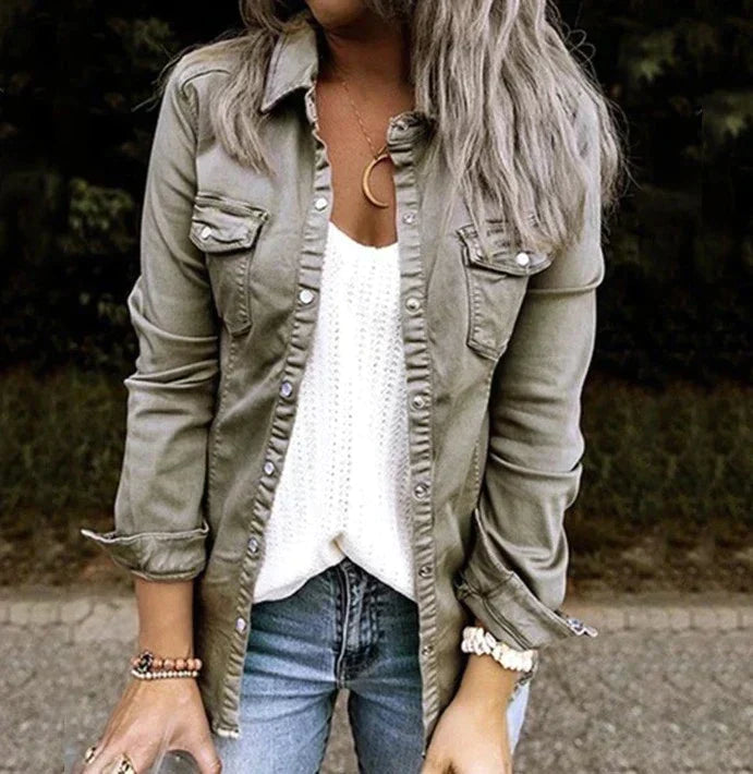Street-wave Denim Soft Jacket For Men Soft Comfort And Casual Chic Everyday Wear