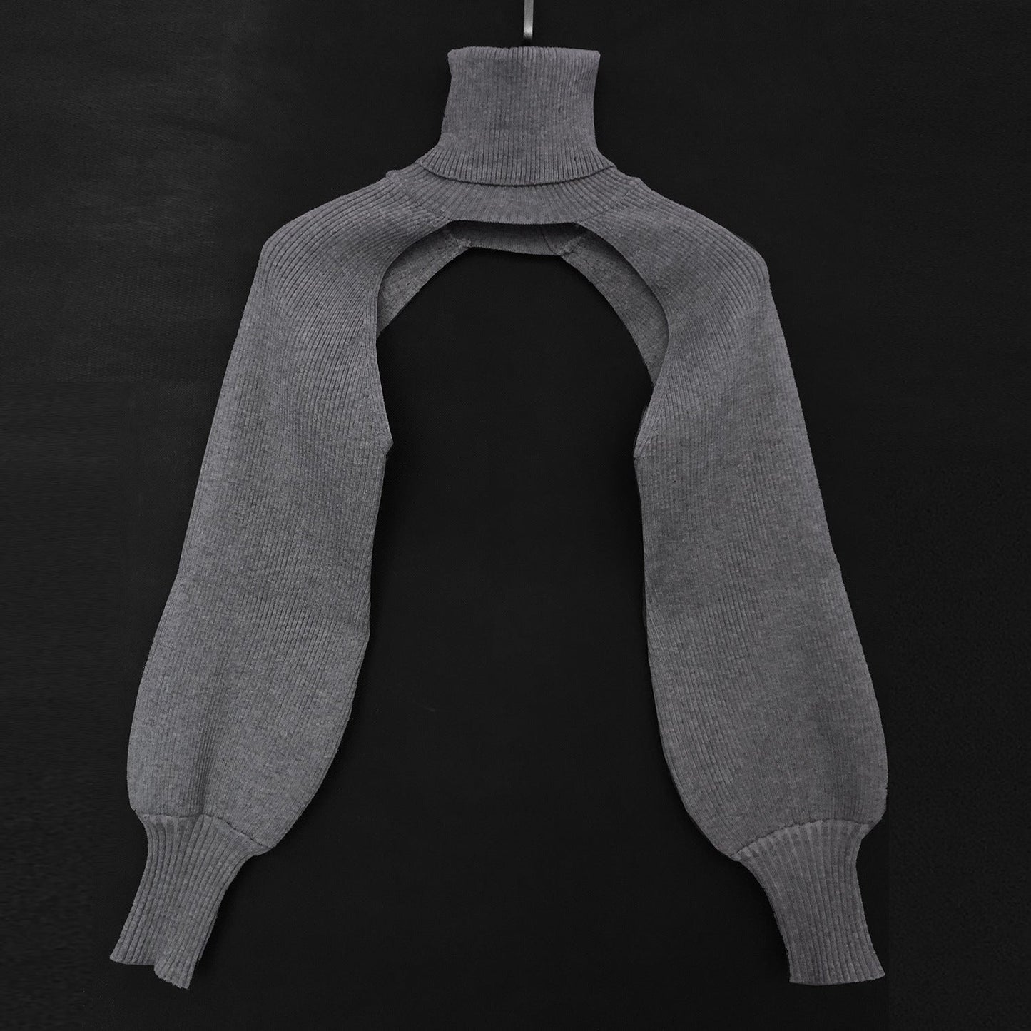 Womens Knit Top With Innovative Cut High Collar Streetwave Fashion For Trendsetters