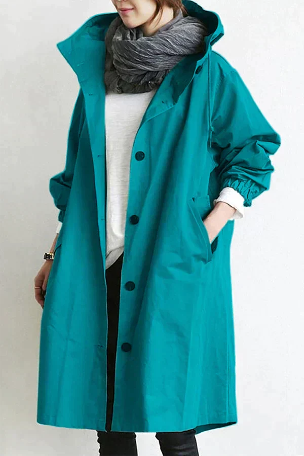 Street Wave Womens Rain Jacket Lightweight Waterproof Oversized Coat For Fashion Forward Women