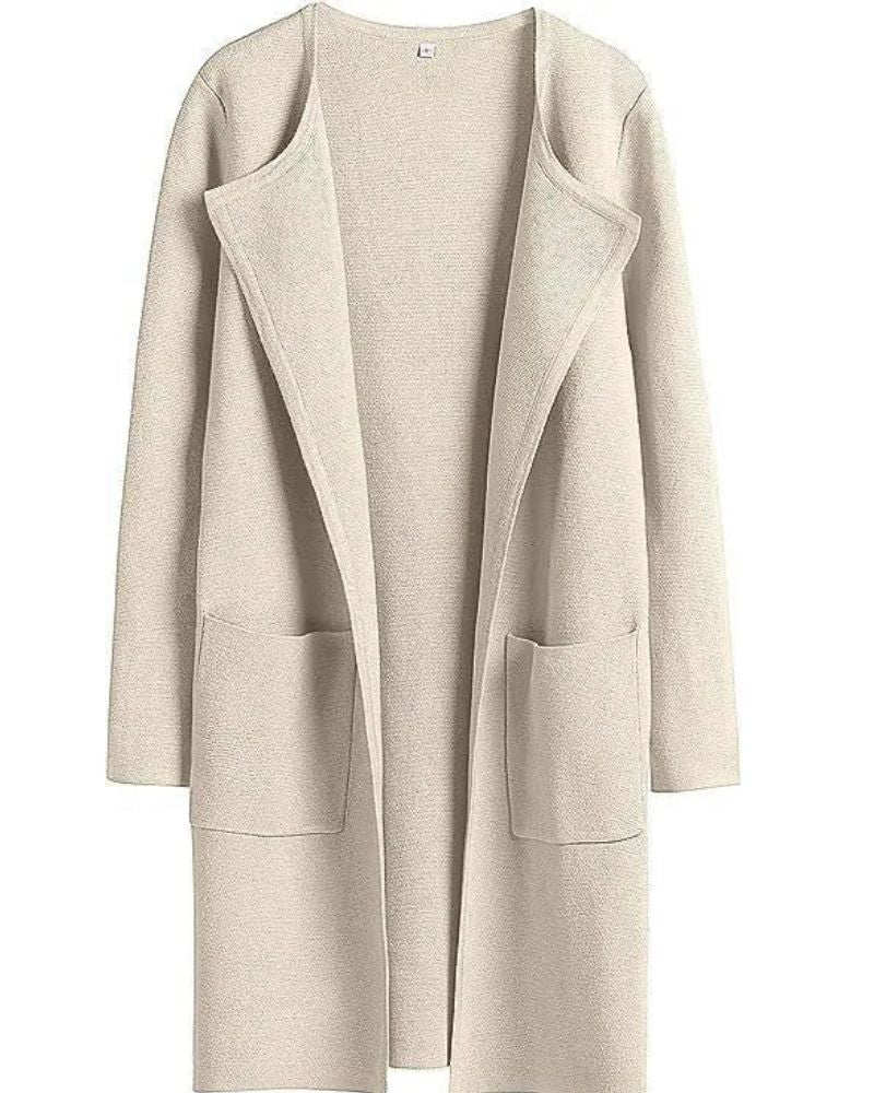 Street Wave Elegant Overcoat For Women Soft Cozy Winter Coat With Modern Fit And Silky Lining