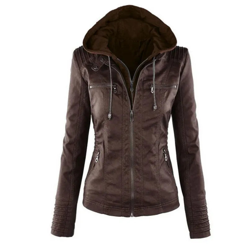 Streetwave Hooded Quilted Jacket For Women With Zipper Pockets And Lightweight Comfort