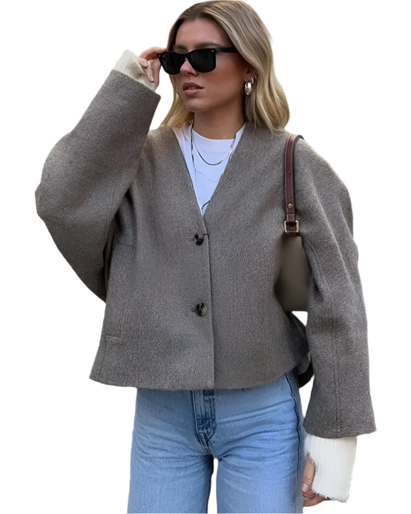 Street Wave Luxe Blazer Jacket With Faux Fur For Women Water Resistant Chic Warmth