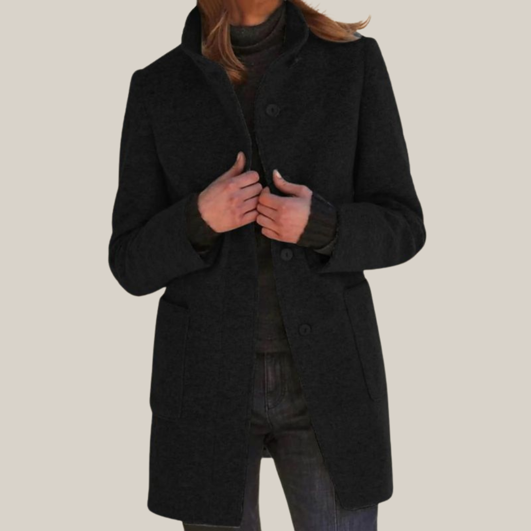 Street-wave Transitional Jacket for Women, Chic Yet Cozy All-Season Coat for Urban Professionals